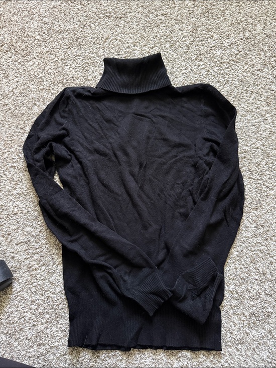 Ann Taylor Sweaters - Ann Taylor Black Ribbed Turtleneck Sweater